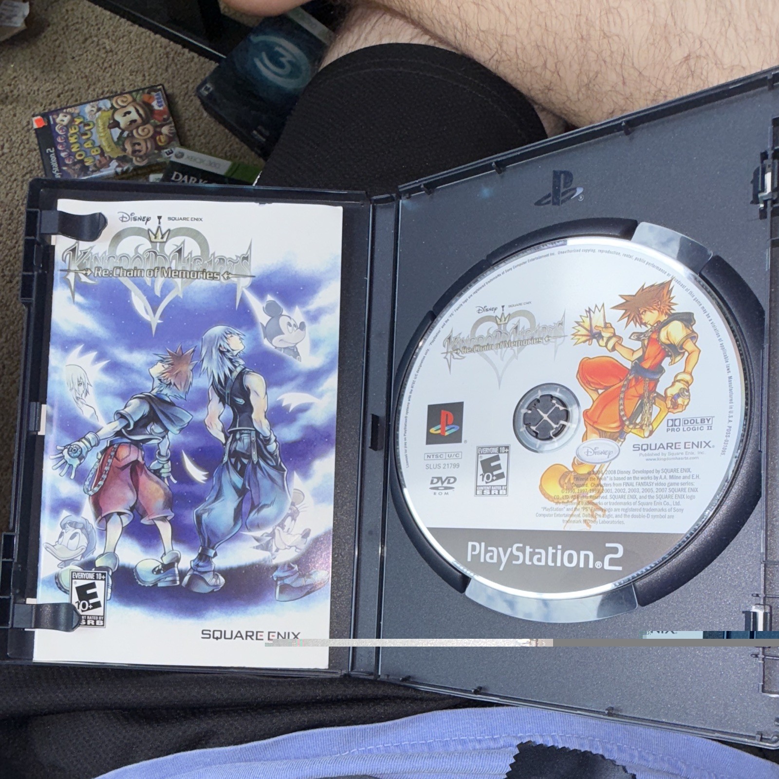 Square Enix Kingdom Hearts Re: Chain of Memories PS2 2008 E10+ NTSC-U/C Manual