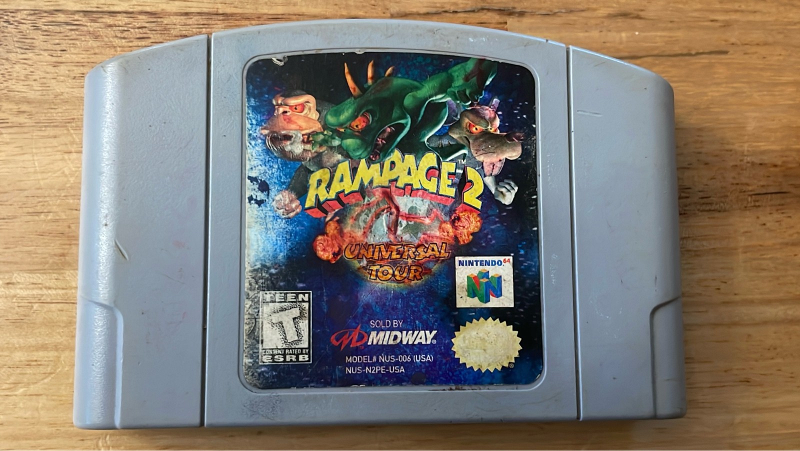 Rampage 2 Universal Tour Nintendo 64 N64 Game Cartridge Only Midway