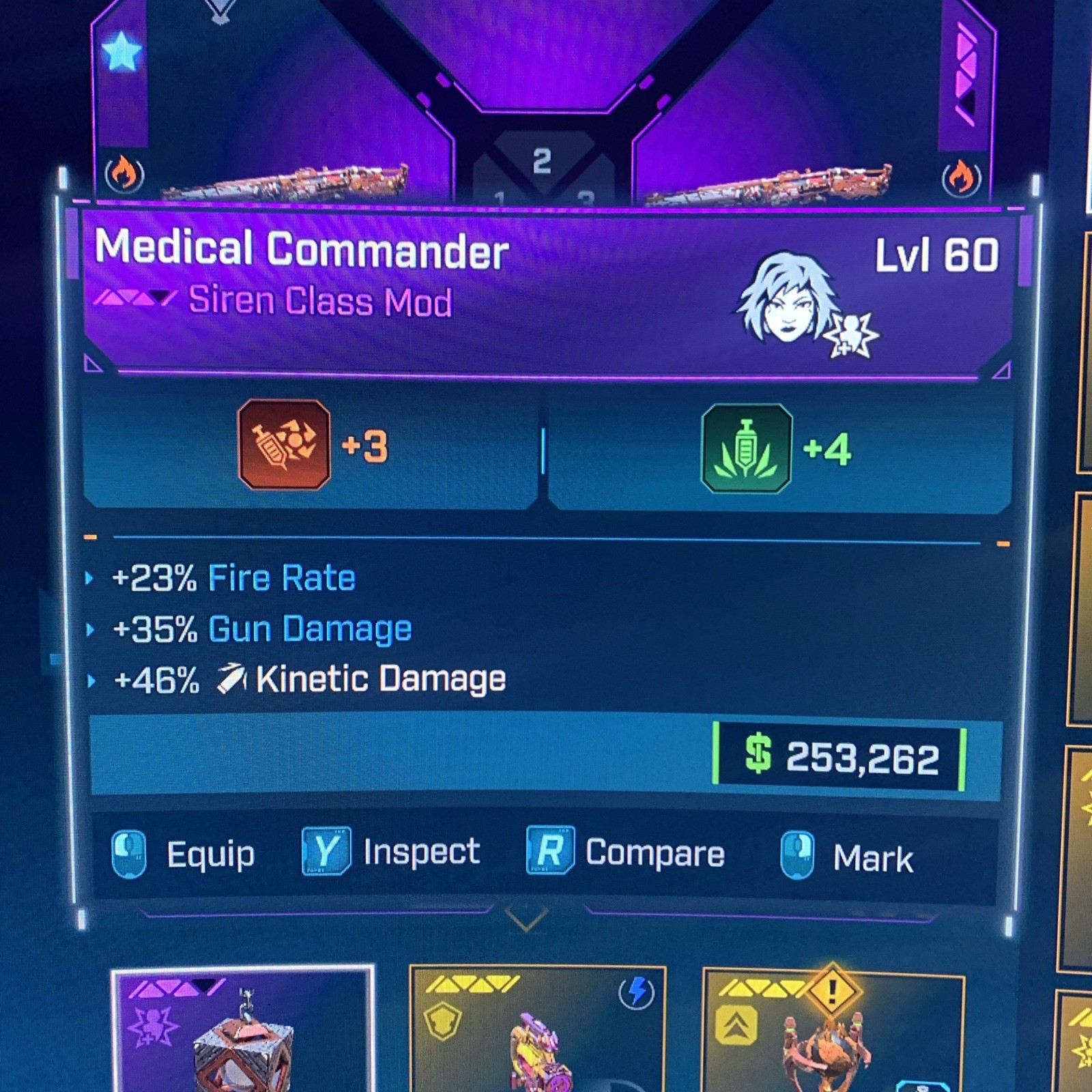 Borderlands 4⭐️LVL 60 VEX MEDICAL COMMANDER CLASS MOD GOOD STATS⭐️All PLATFORM