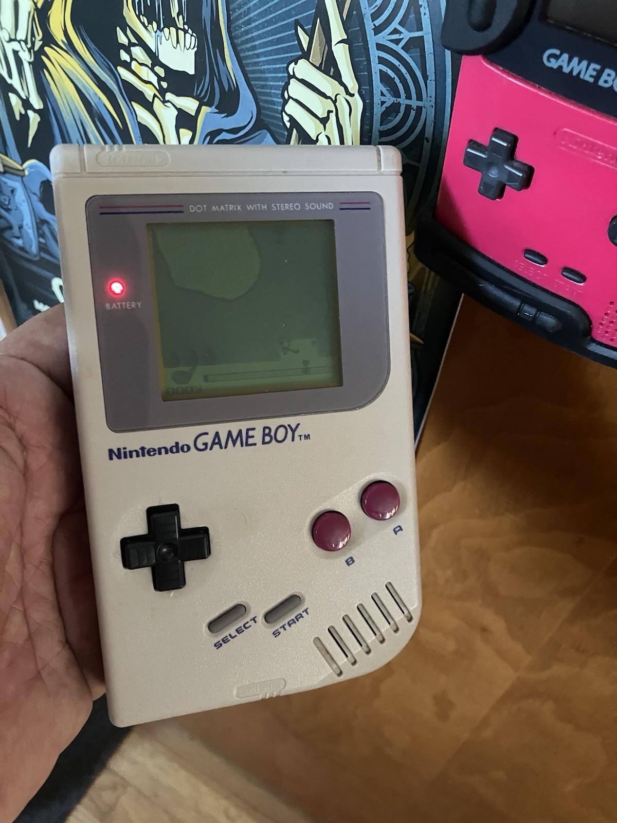 Nintendo Gameboy DMG-01 Handheld Console With Battery Pack And 2 Games