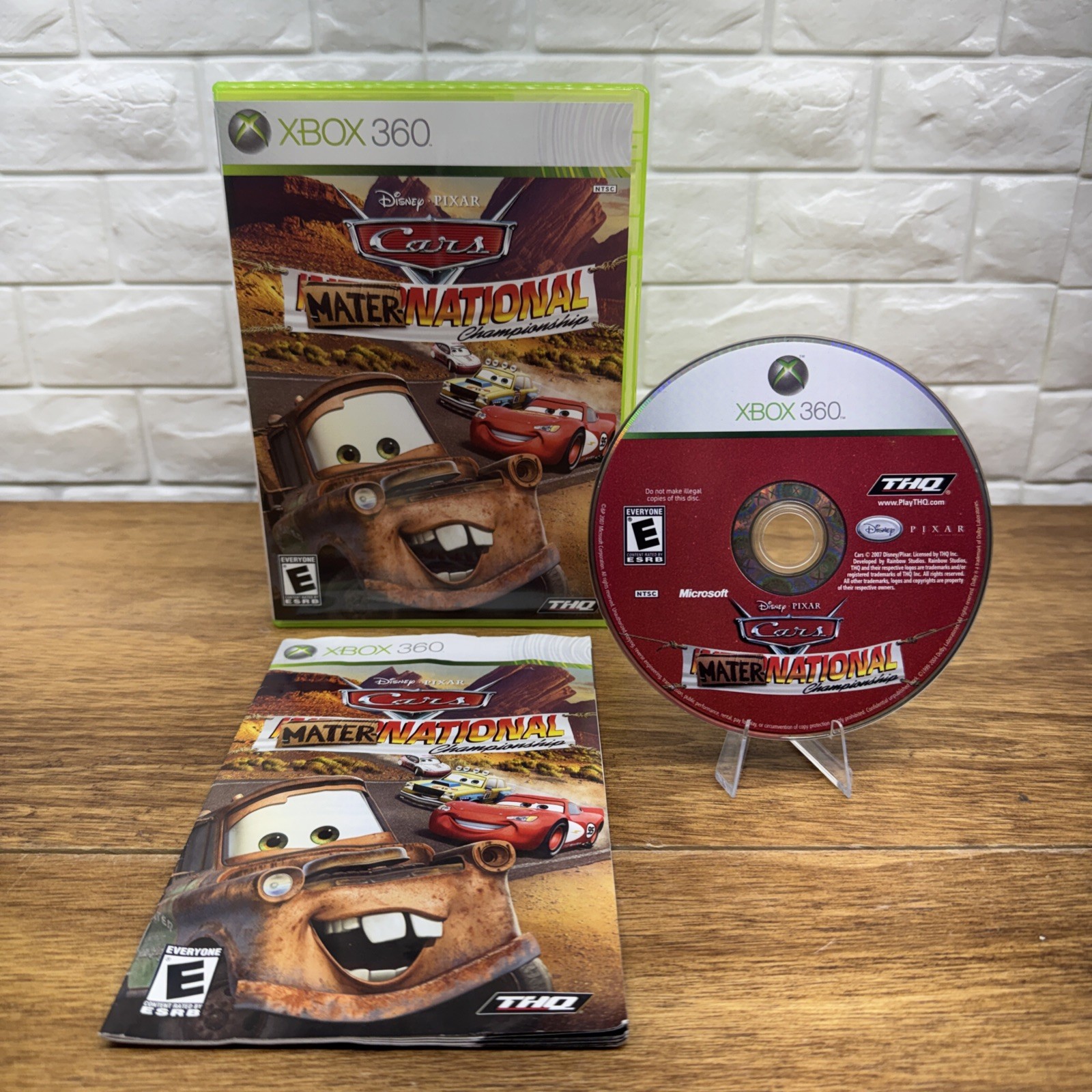 Cars Mater-National Championship (Xbox 360, 2007) CIB Refurbished 1 Yr Warranty