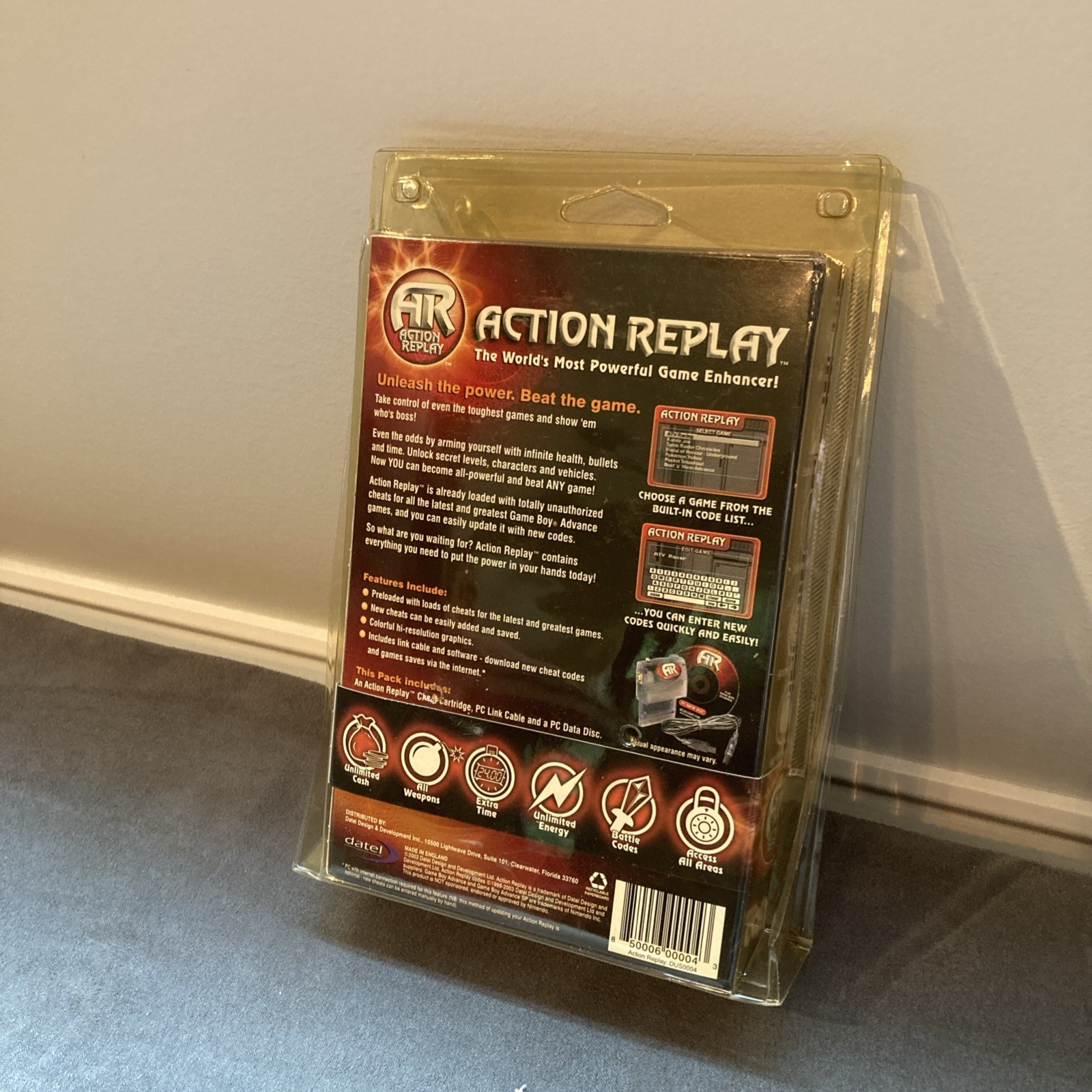 ACTION REPLAY FOR GAME BOY ADVANCE GBA New in Box NIB Never Opened