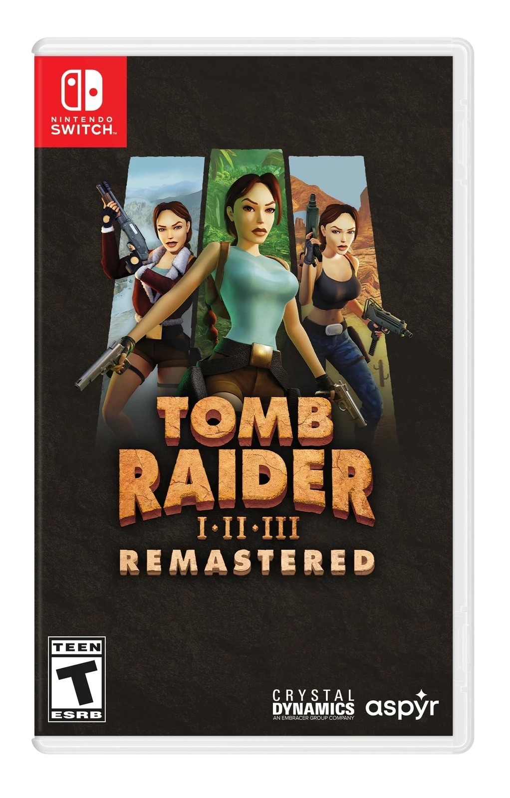 Tomb Raider I-III Remastered Starring Lara Croft (Nintendo Switch) – New, Sealed