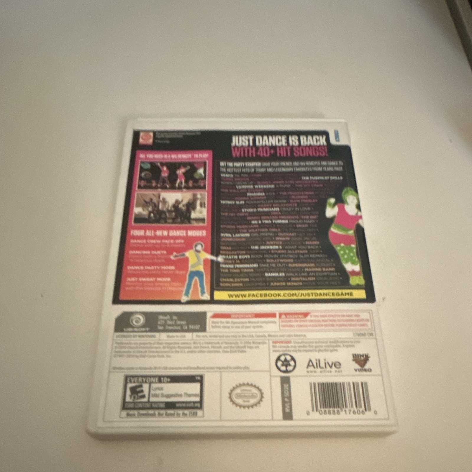 Just Dance 2 Nintendo Wii Manual Included E10+ Ubisoft Music & Dance Series