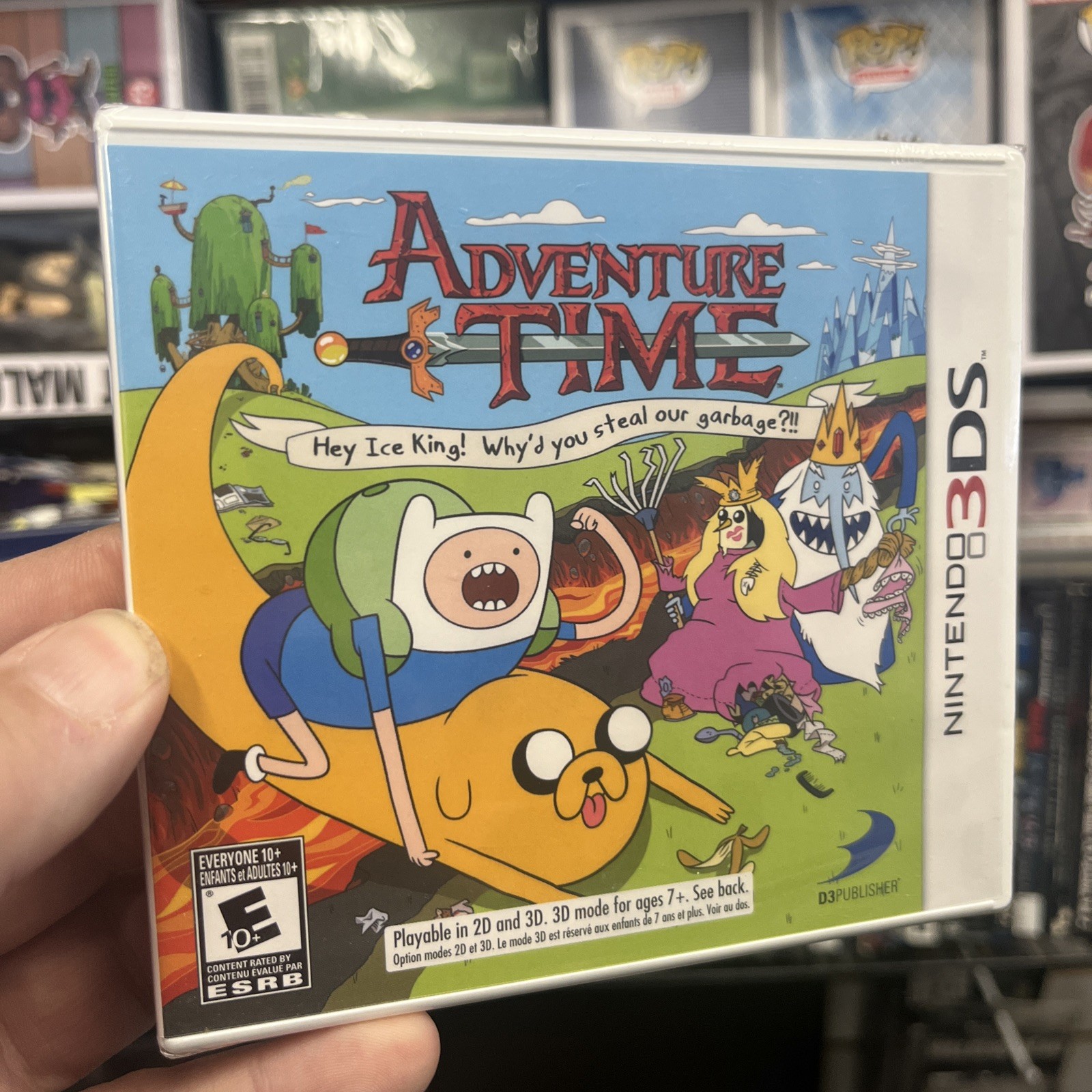 3DS Adventure Time: Hey Ice King Why’d You Steal Our Garbage Game *NTSC*