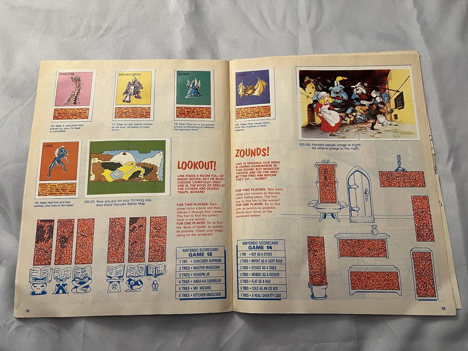 1989 Nintendo Sticker Box and Album Book – Diamond Complete Mario Link Zelda￼