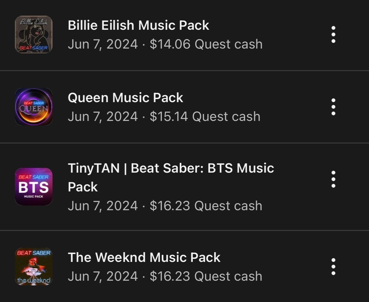 STACKED OCULUS ACCOUNT ( Games, In-app purchases)