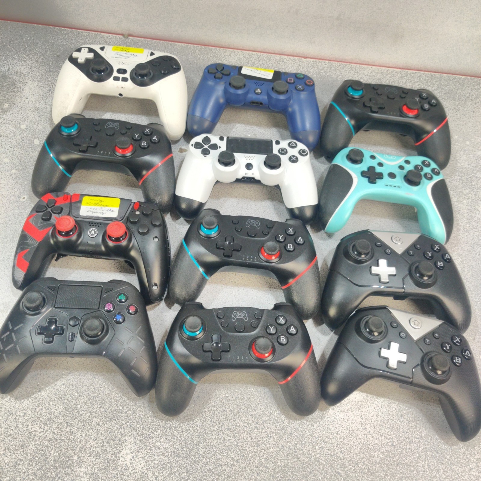 LOT OF 12 GENERIC Game Controllers Untested, SOLD AS IS for Parts or Repair