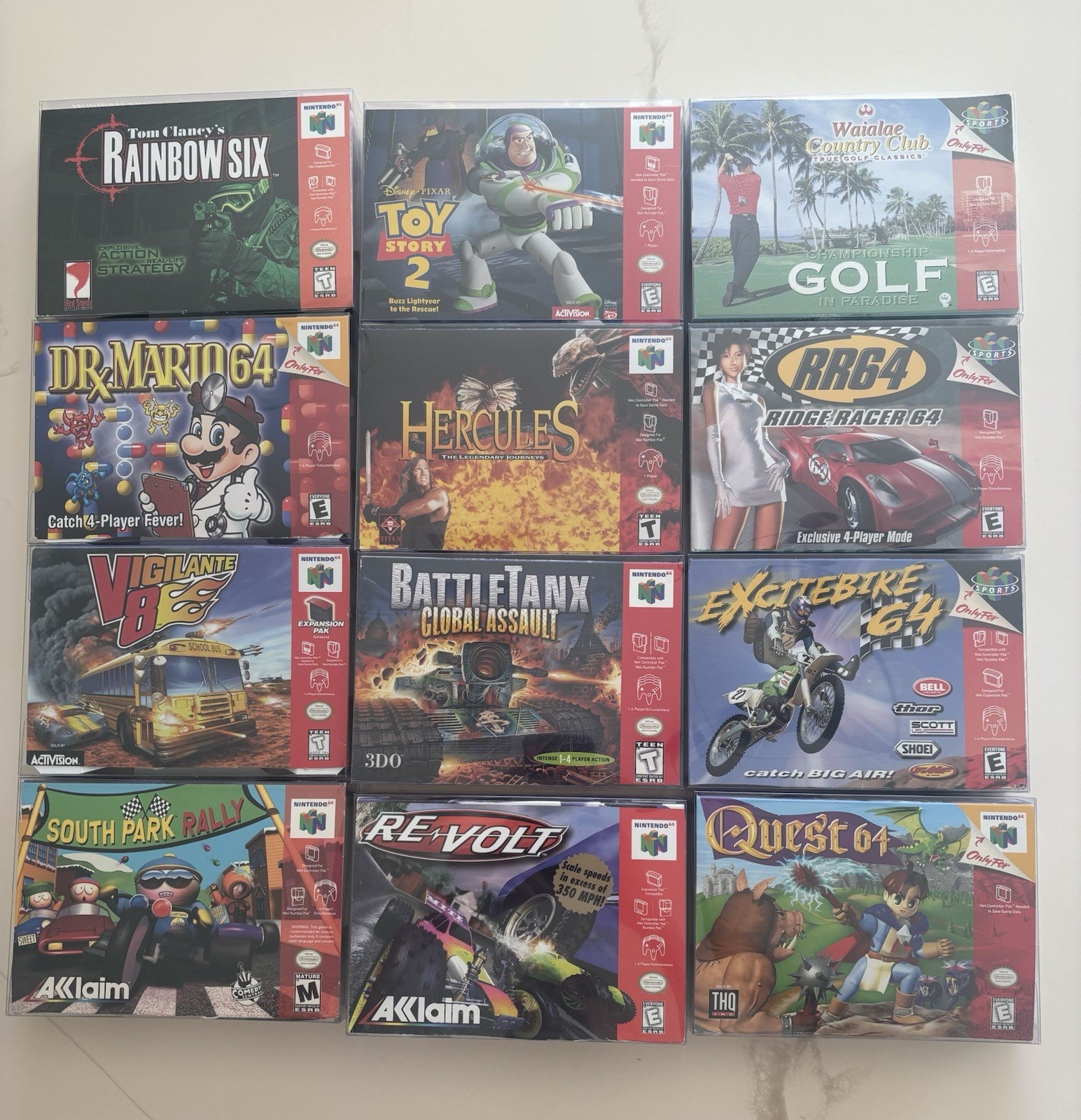 Lot of 12 Nintendo 64 Box Only No Games Dr Mario Quest More READ DE G2U