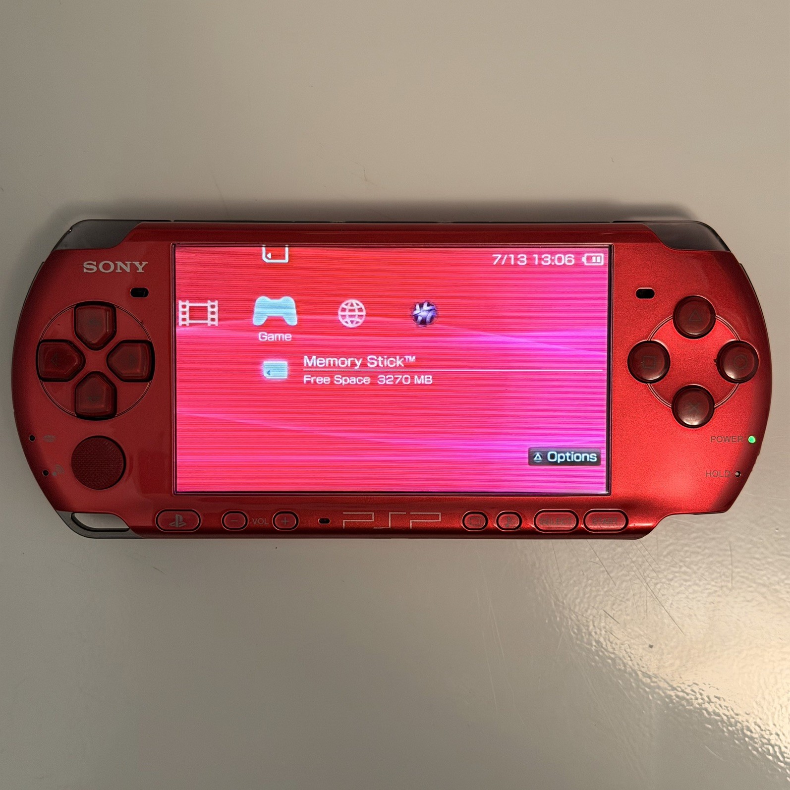 Sony PSP 3000 Radiant Red (Region Free) – Tested Working + New Battery & Storage