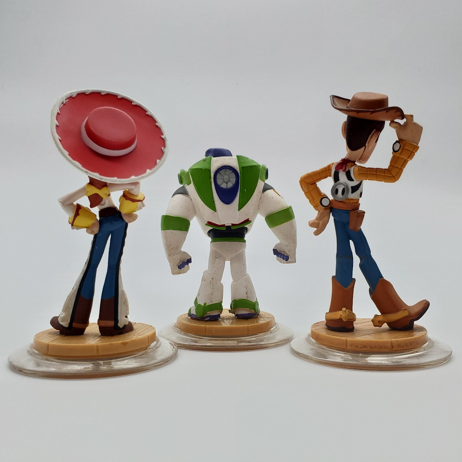 Disney Infinity lot of 3 Toy Story Woody Jessie Buzz Lightyear Cake Topper EUC