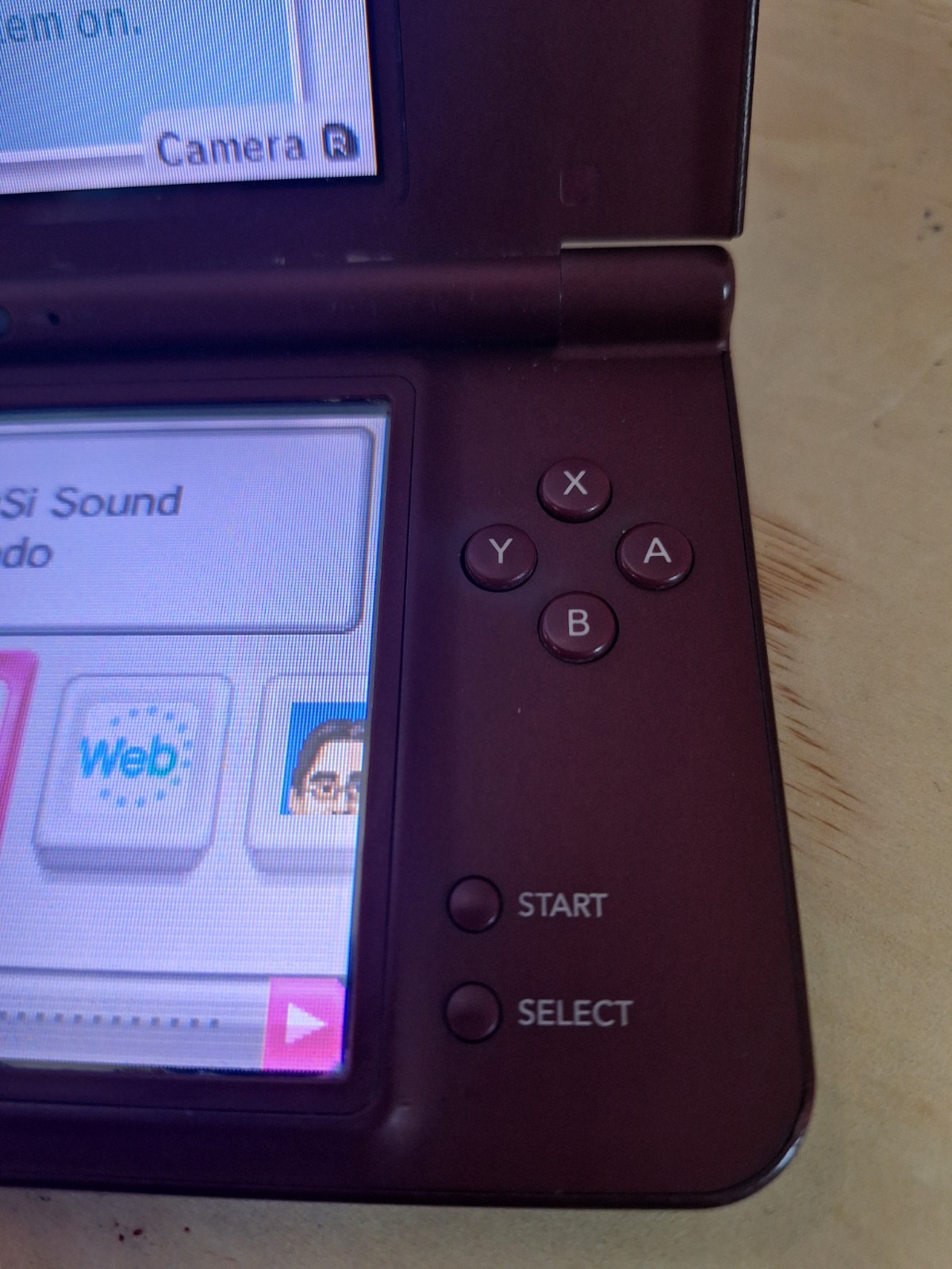 Nintendo DSi XL Console Burgundy Maroon Red USA MODEL Tested/Working!