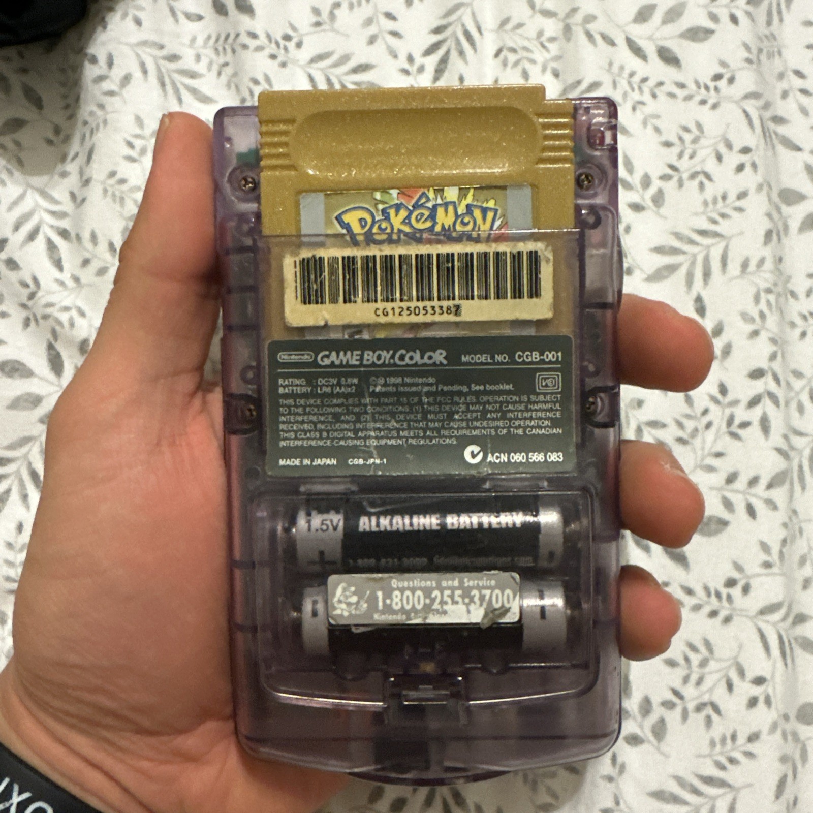 Nintendo Game Boy Color Clear Handheld System
