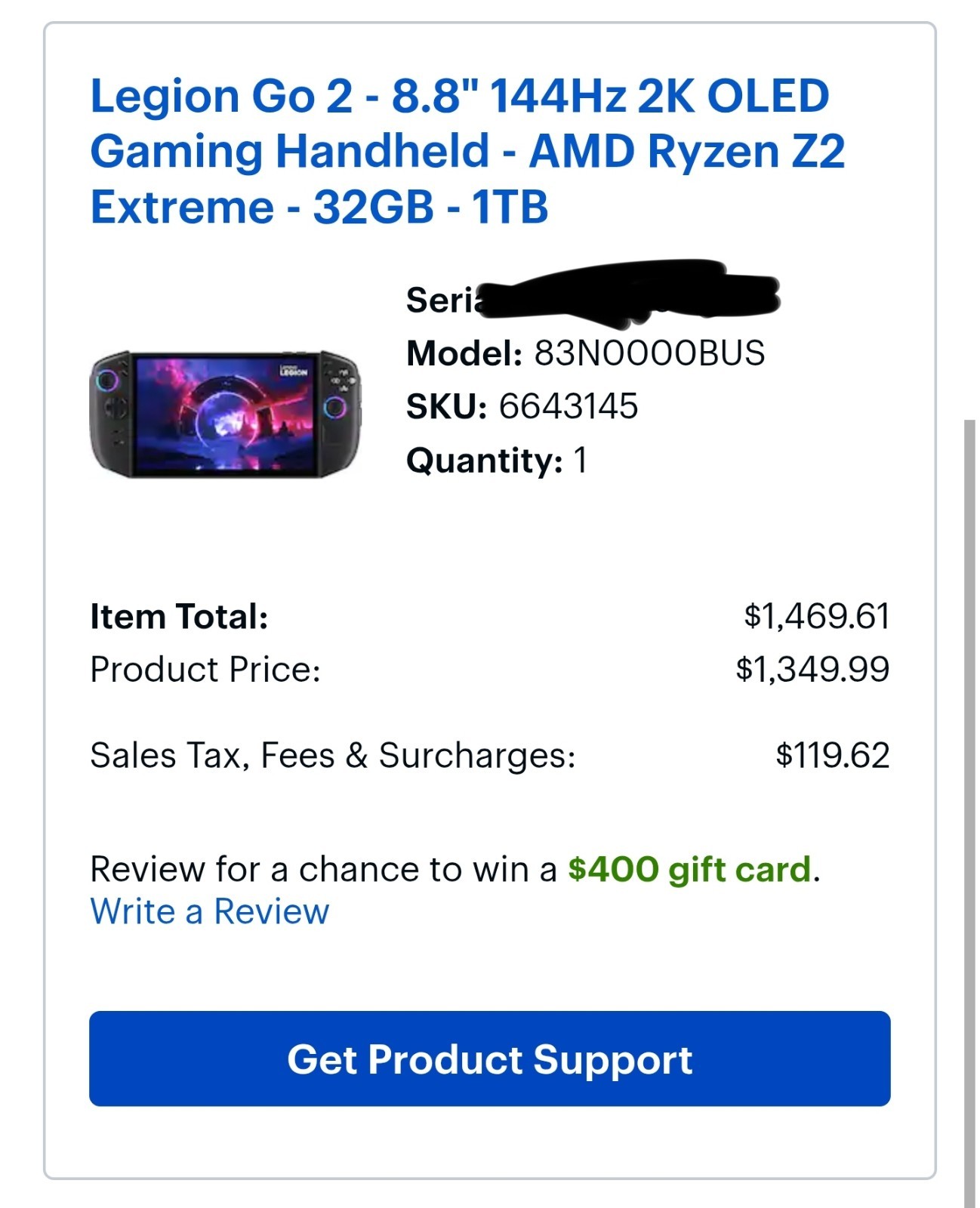 Lenovo Legion Go 2: 32GB RAM, 4TB SSD,2TB SD,SteamOS & Win 11 Pro+ accessories