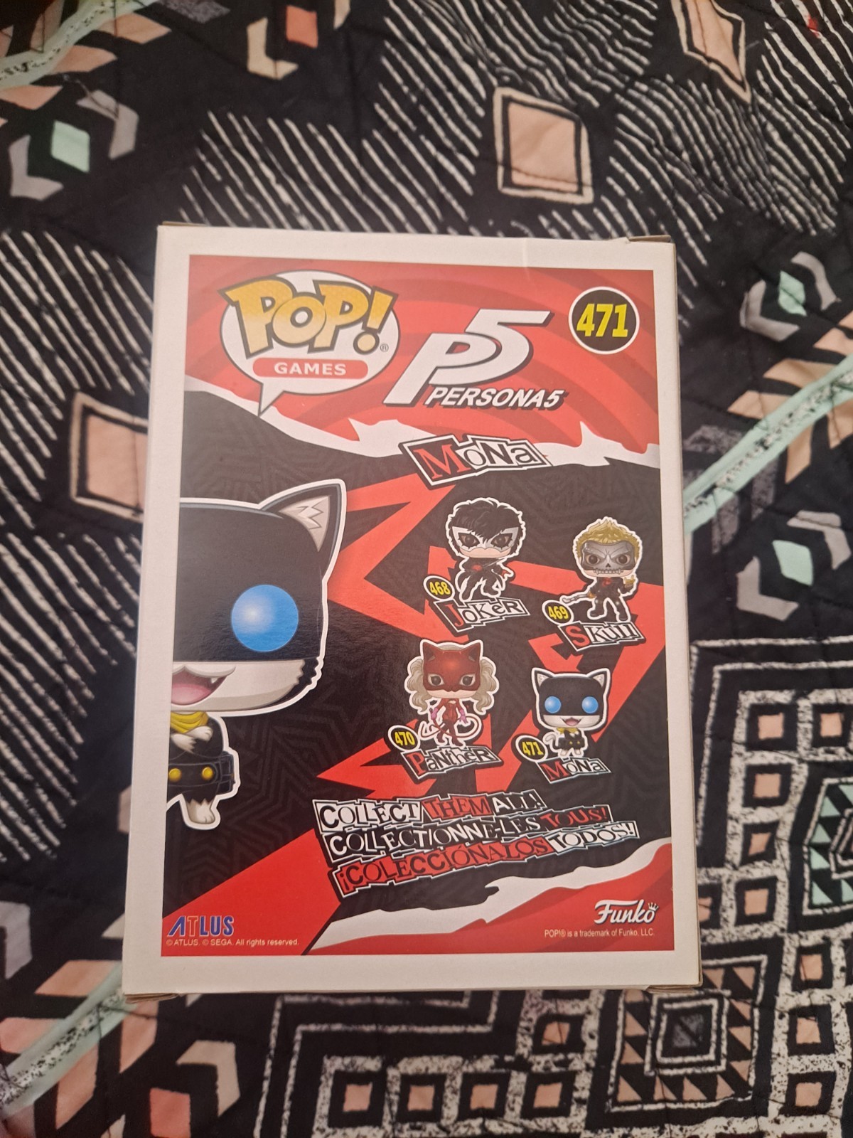 Funko POP! Games Persona 5 Mona #471 & Joker #468 Vinyl Figure Lot