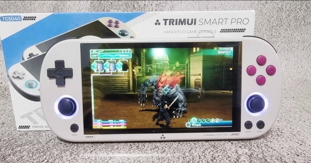 Trimui Smart Pro Handheld Game Console 4.96” IPS Screen Linux System 64GB Grey