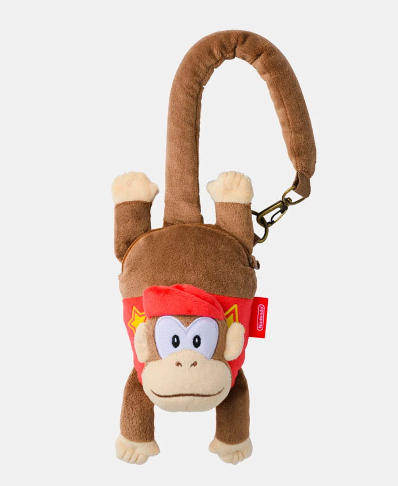 Donkey Kong Diddy Hanging Bag Shoulder Plush Nintendo Store Limited Edition