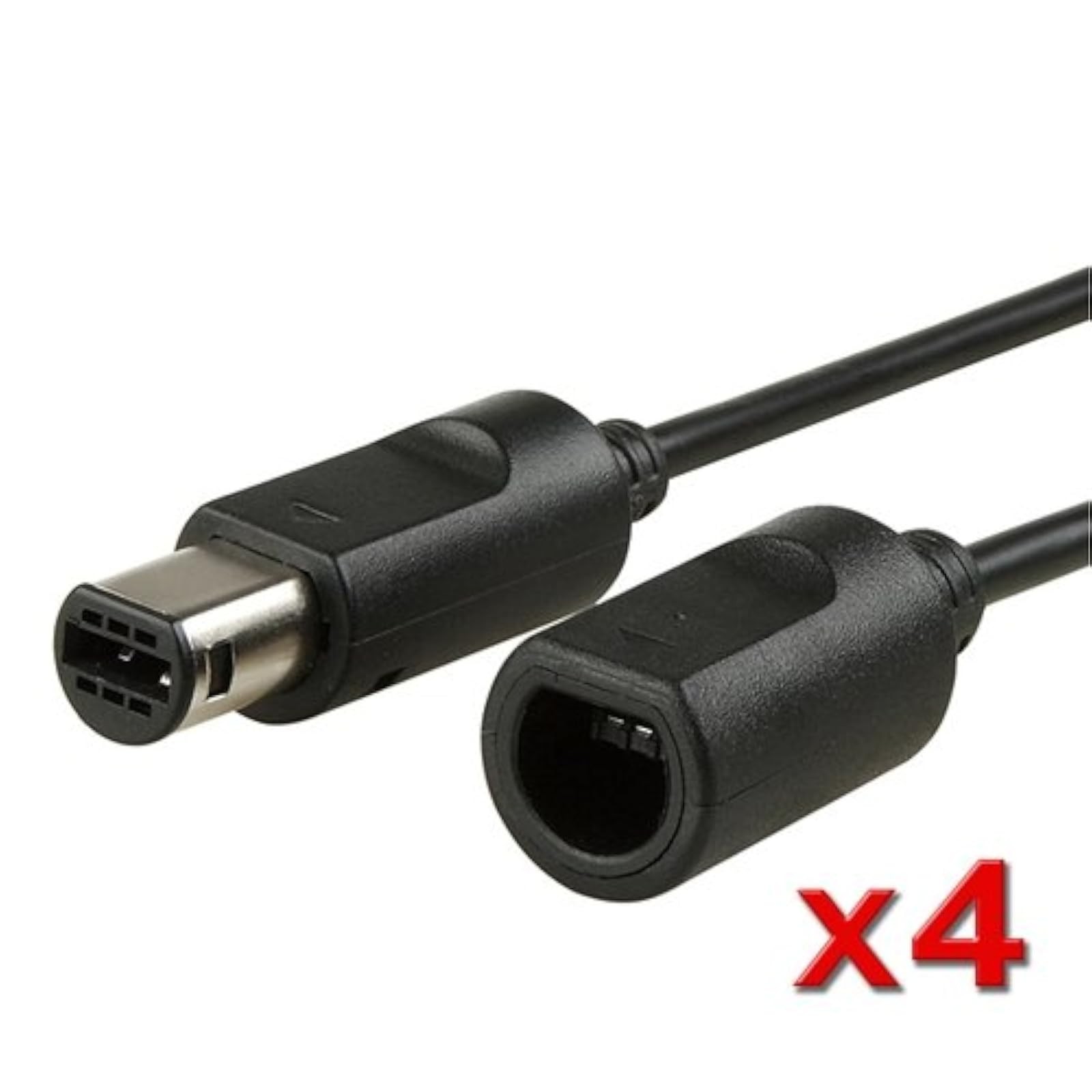Lot Of 4 Controller Extension Cables For GameCube And Wii Brand New 4Z