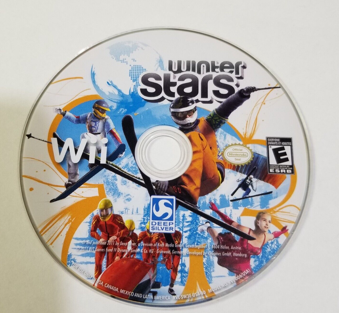 Winter Stars Nintendo Wii Game Disc Only Sports Video Game Skating Skiing