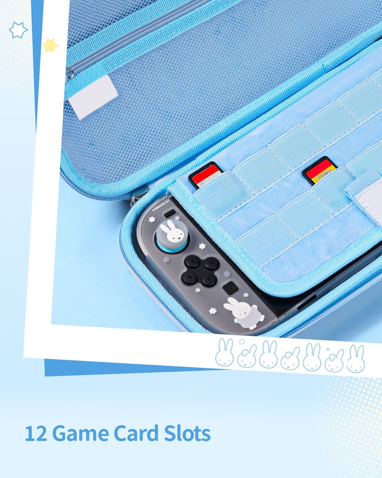 GeekShare Protective Case for Nintendo Switch 2(2025) Joycon Cover Miffy Bunny