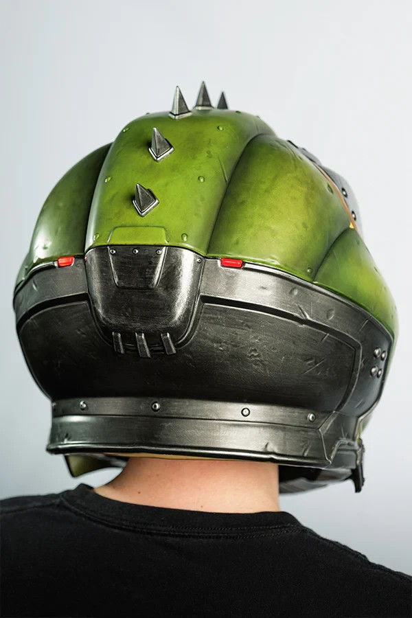 Doom: The Dark Ages Doom Slayer Wearable Helmet LED Bundle + Keycard x3 Patches
