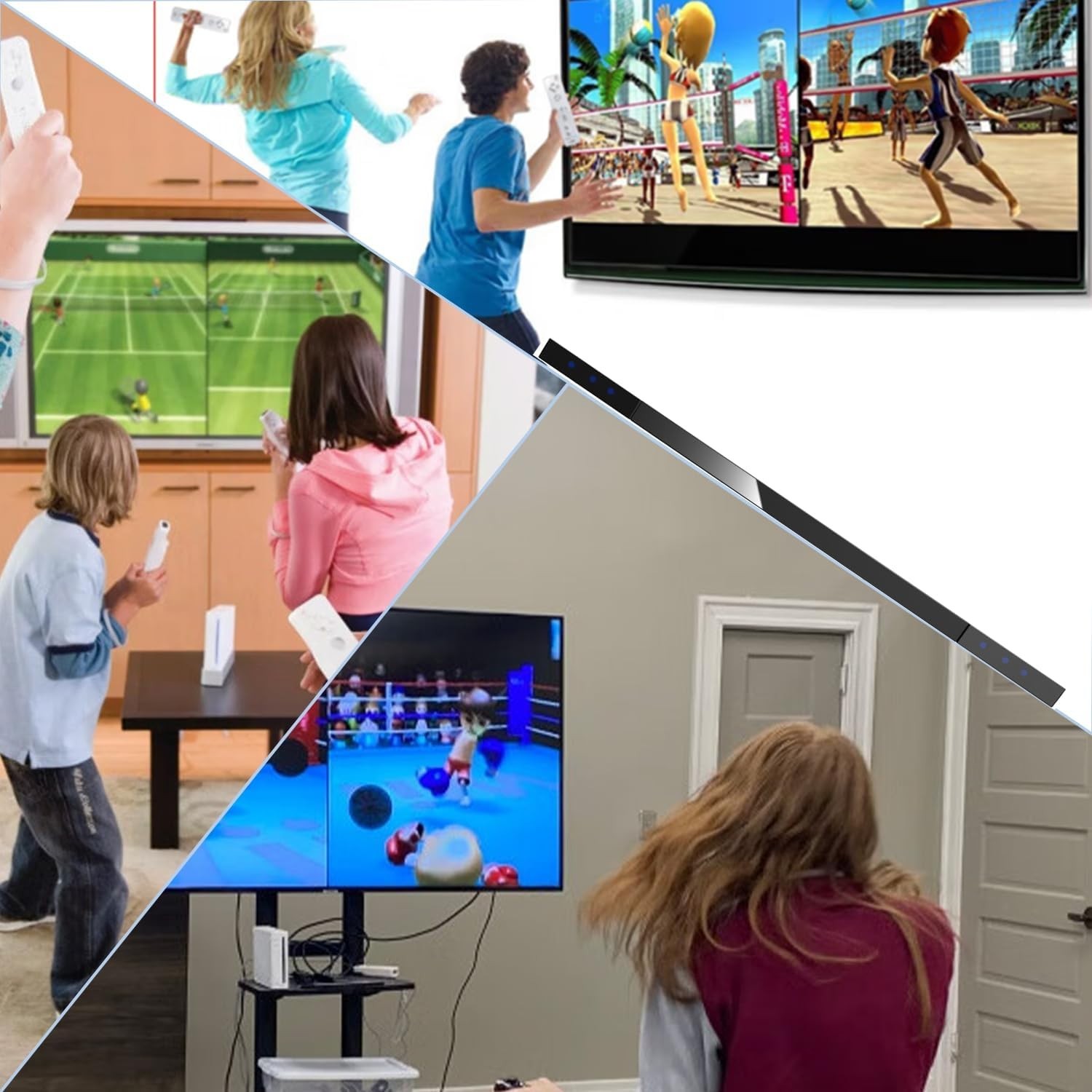 Replacement Wired Infrared Sensor Bar for Wii U – Long Cable & Stable Connection