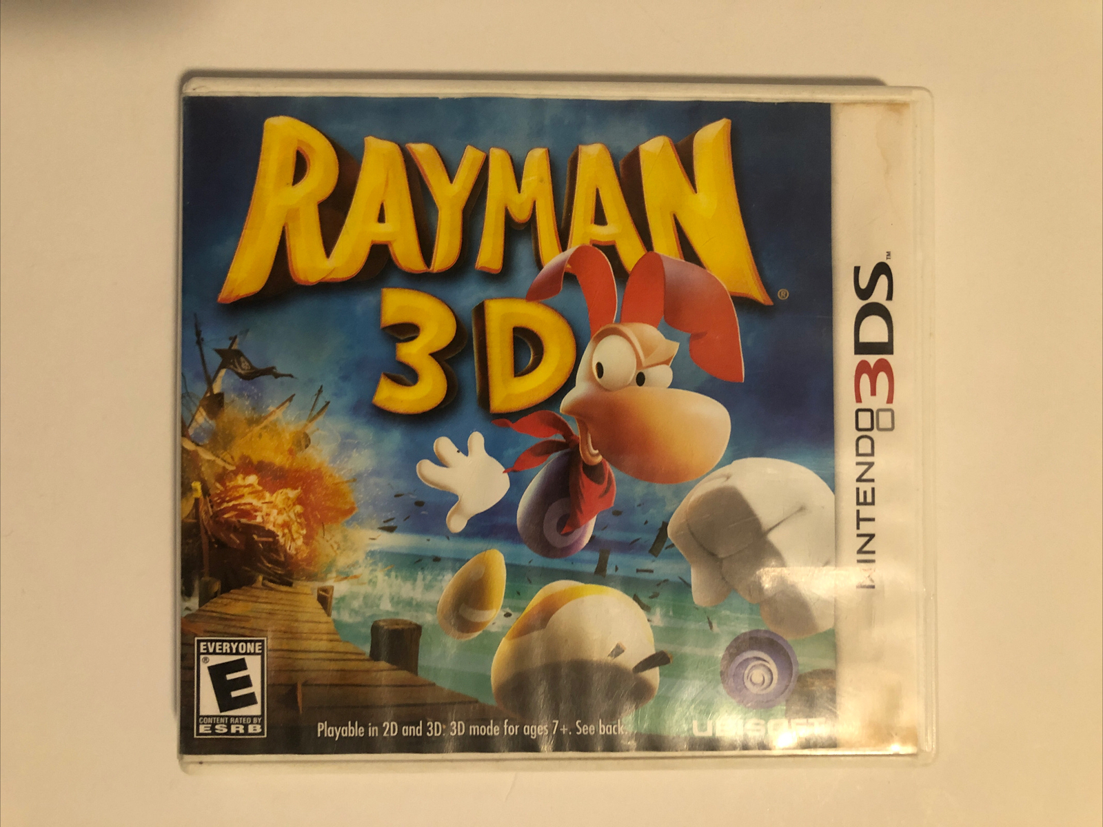 Rayman 3D (Nintendo 3DS, 2011) Complete Water Damage