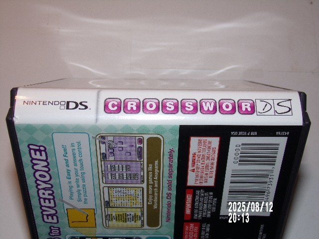 Crosswords DS (Nintendo DS) Case ONLY / No GAME / Authentic USA Version