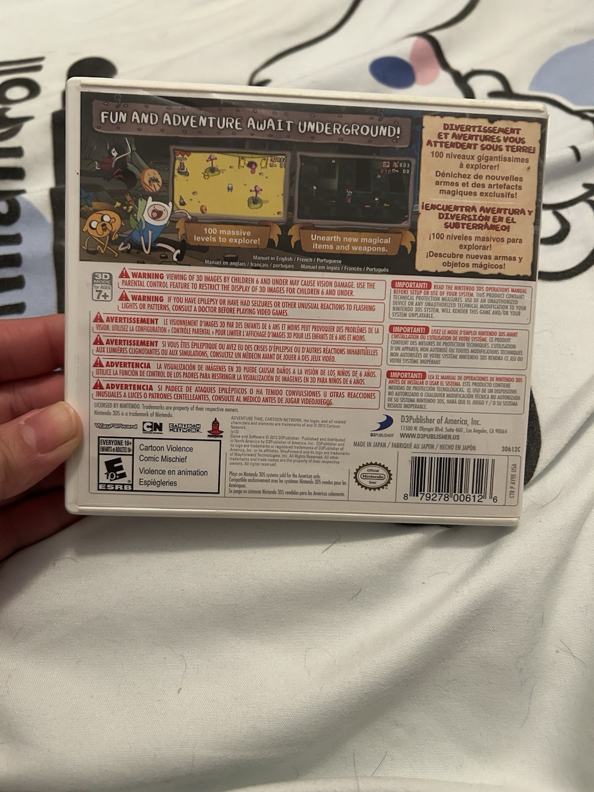 D3Publisher Adventure Time: Explore the Dungeon (Nintendo 3DS, 2013)