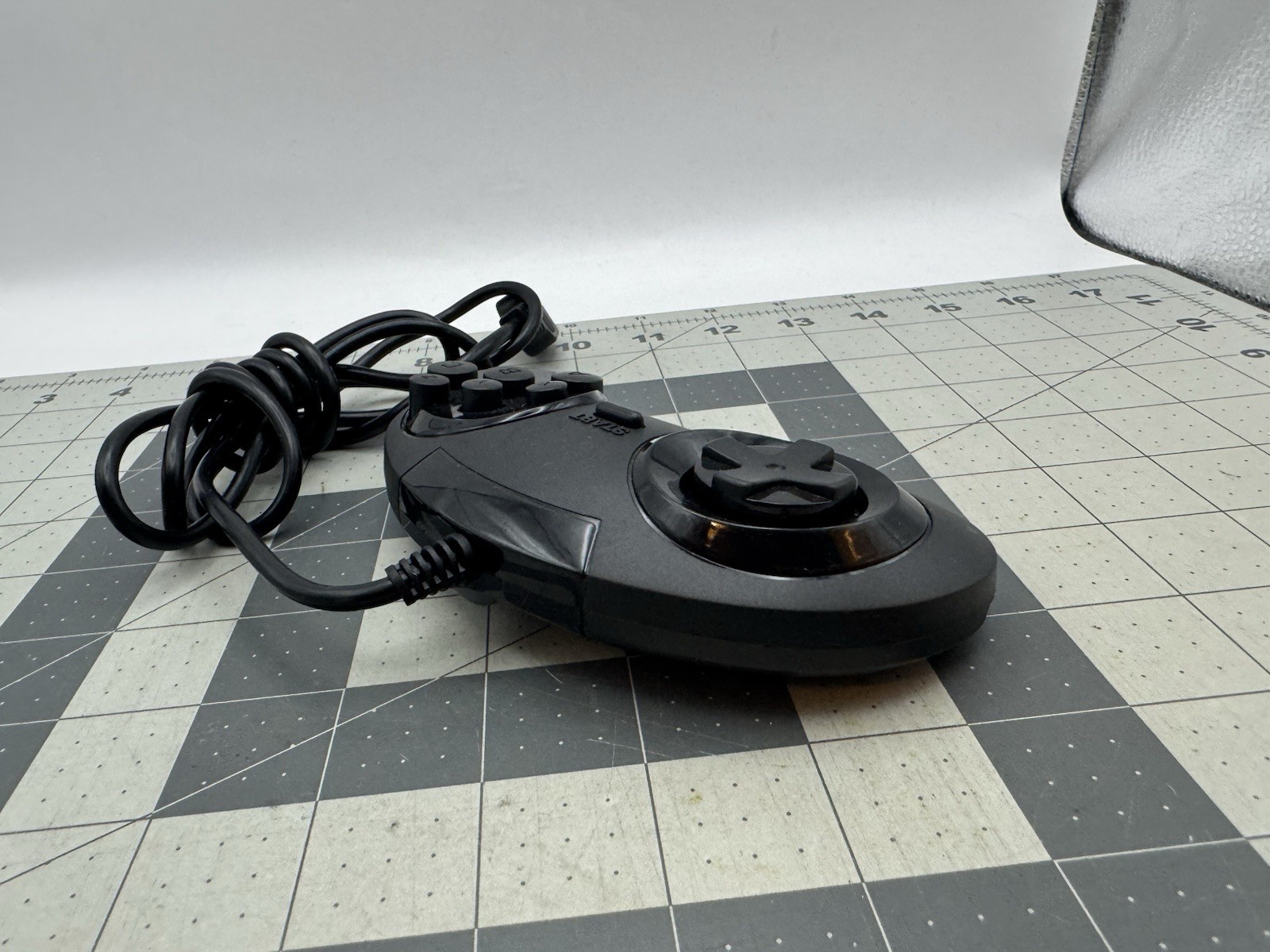 Unbranded/Generic Black Wired Controller / Game Pad For Sega Genesis