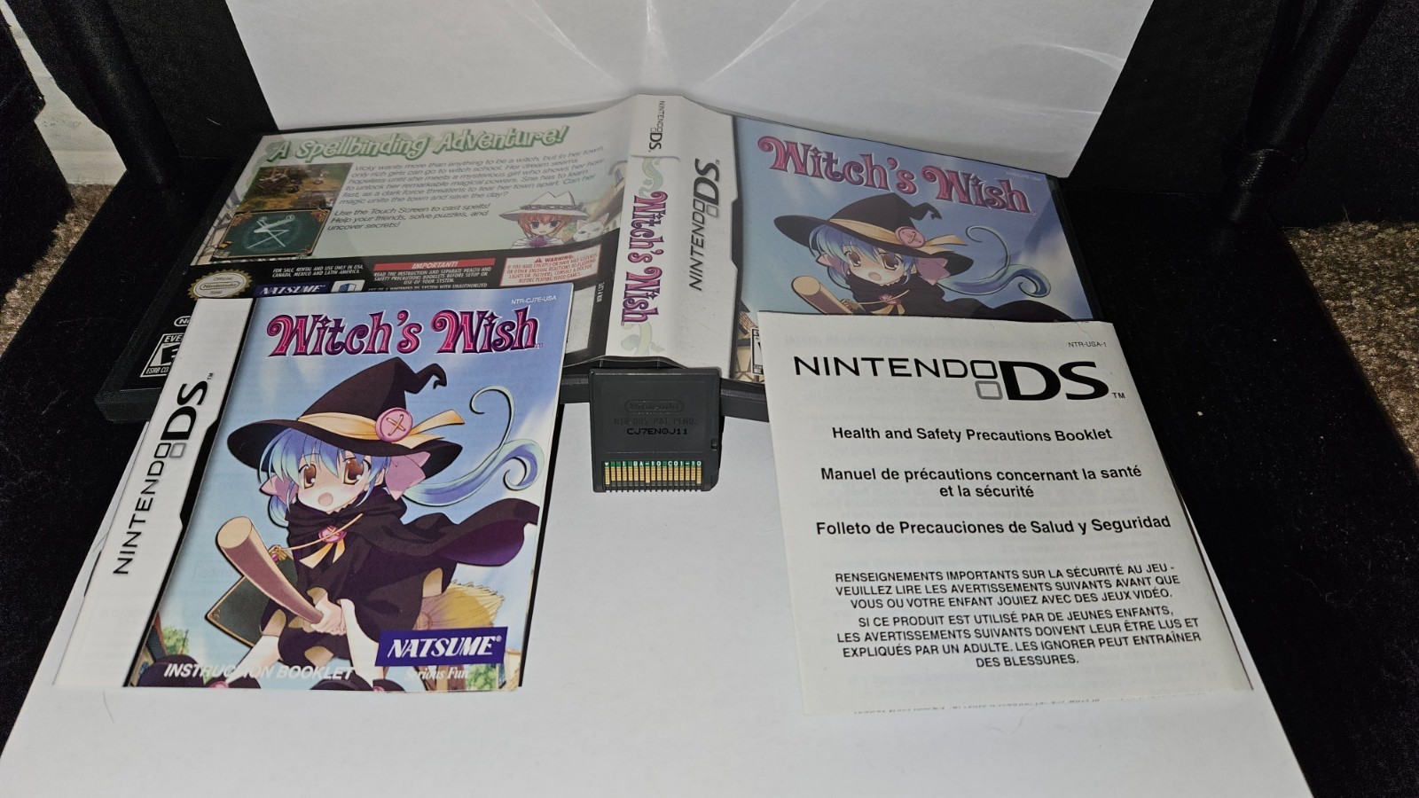 Witch’s Wish (Nintendo DS, 2010) CIB, Authentic and Tested – Rare Natsume Game!