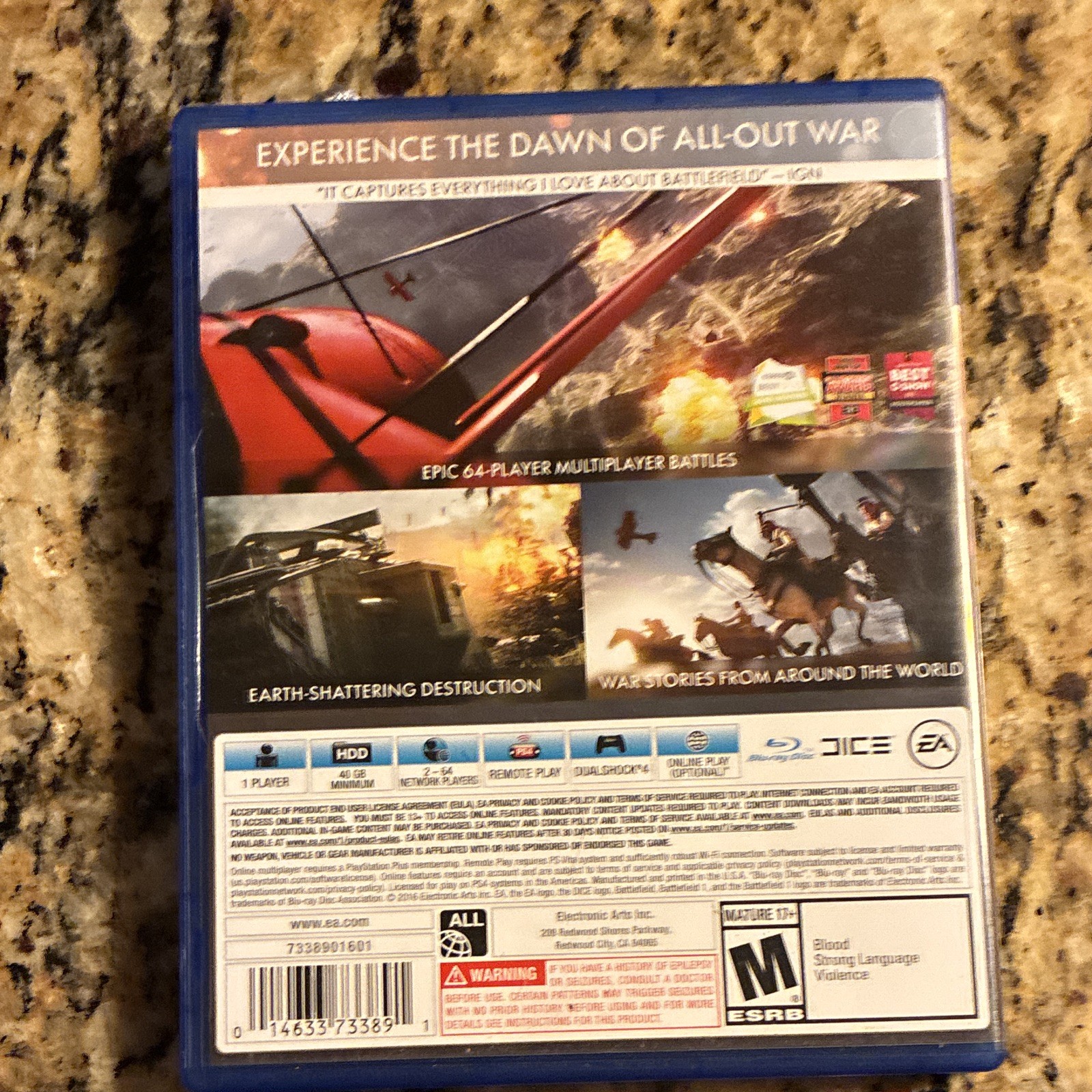 Electronic Arts Battlefield 1 (Battlefield Series) M PS4 Shooter War NTSC 2016