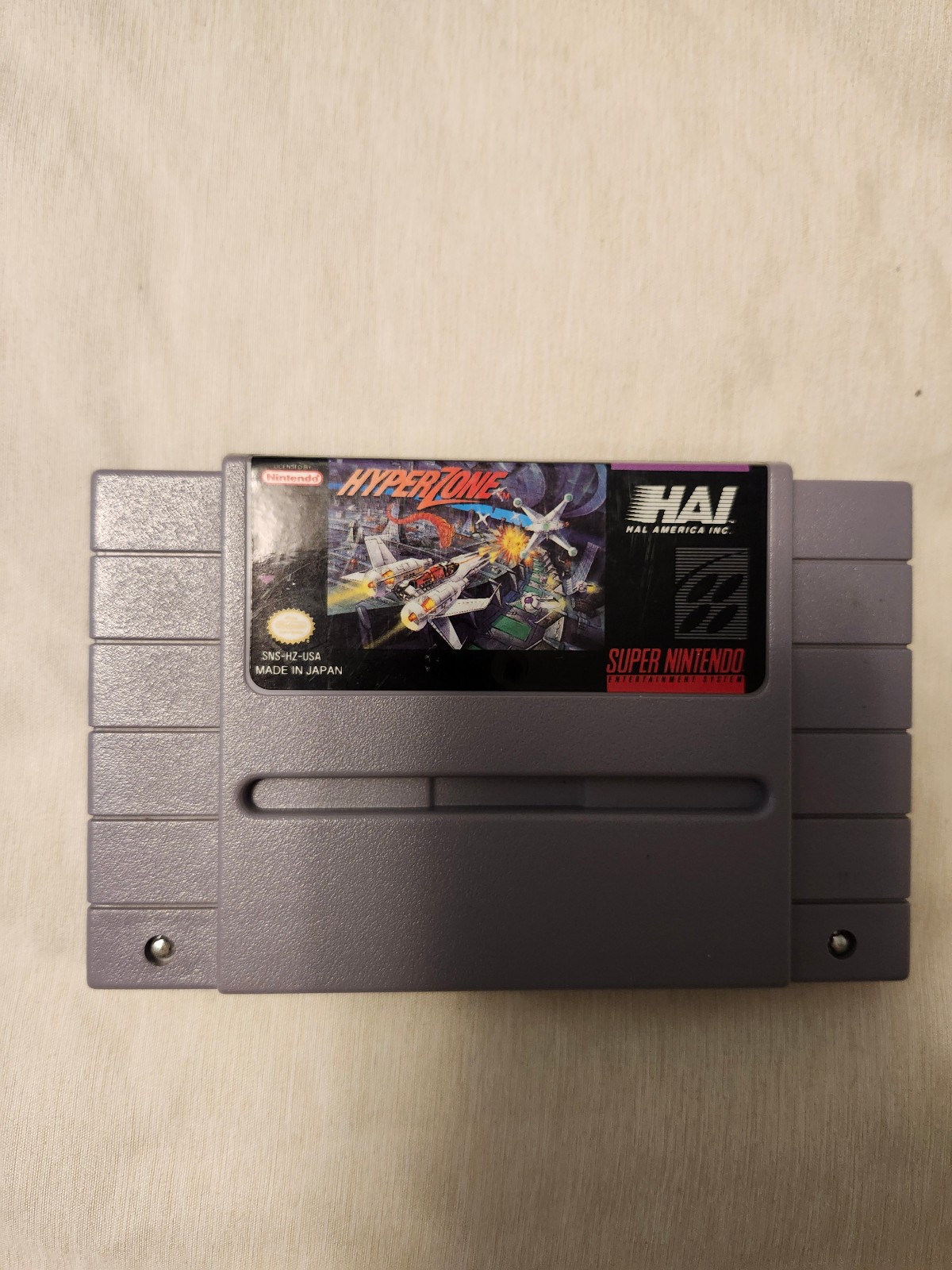 HyperZone (Super Nintendo, 1991) SNES Cart Only Authentic TESTED