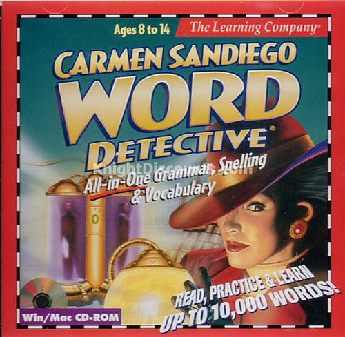 Carmen Sandiego WORD DETECTIVE PC Windows & Mac Educational Children’s NEW