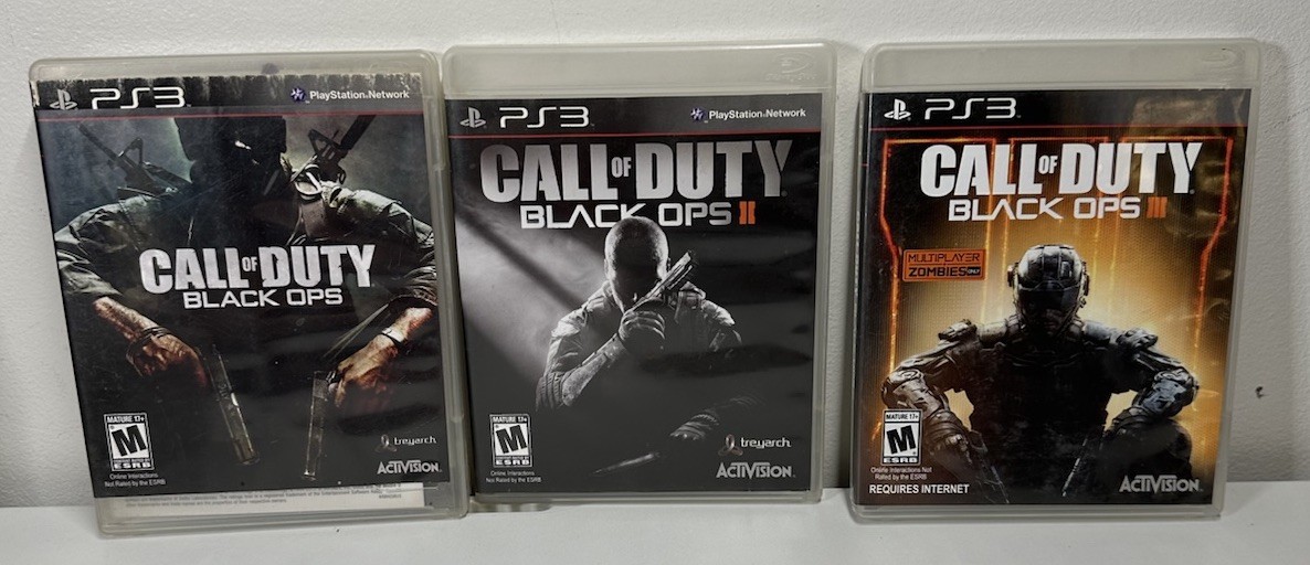 Call of Duty: Black Ops 1,2,&3 (Sony PlayStation 3, PS3) Lot Bundle COD