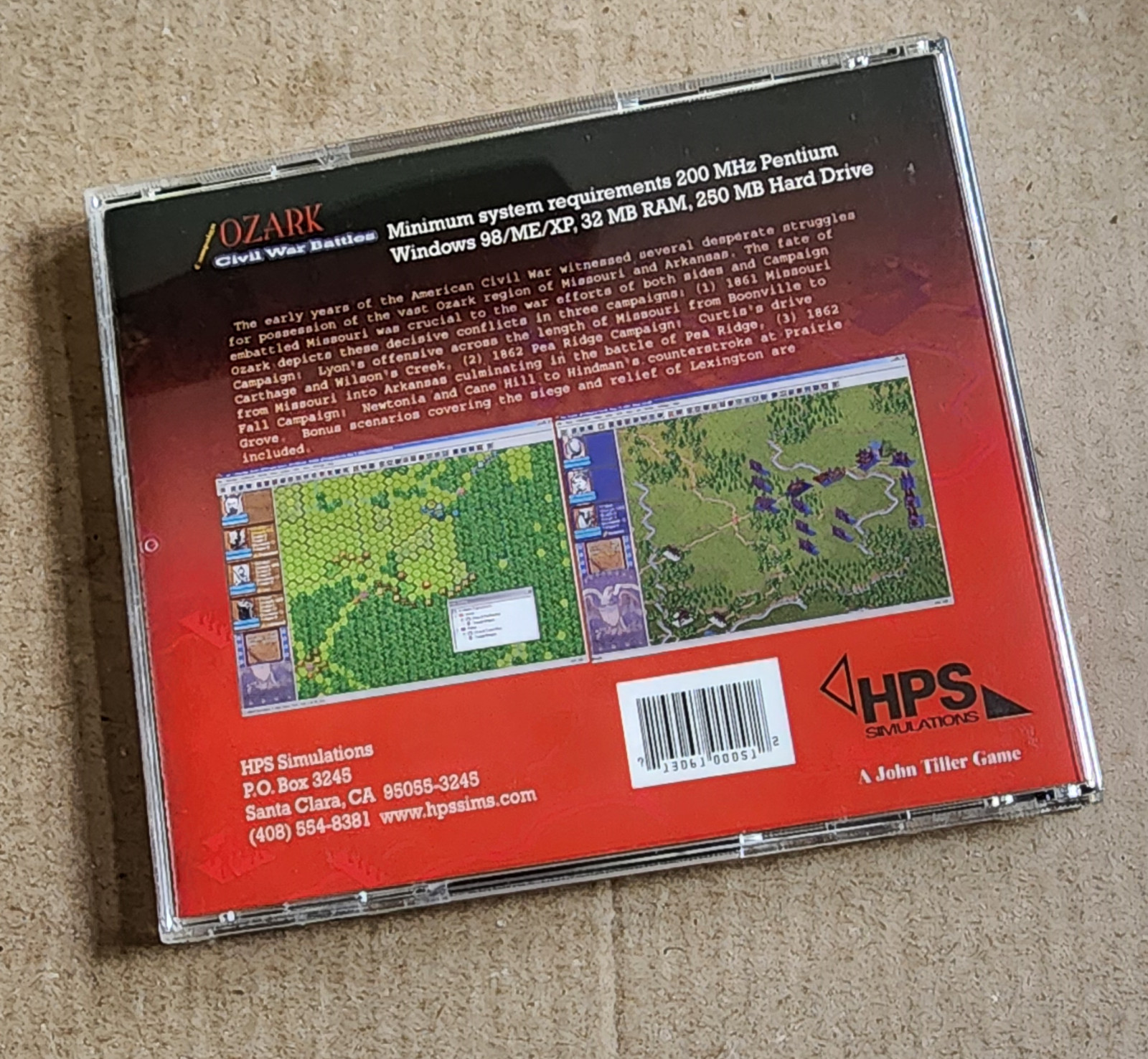HPS Ozark Civil War Battles (2004) Pre-Owned, CD Is Mint, Manual On The CDROM