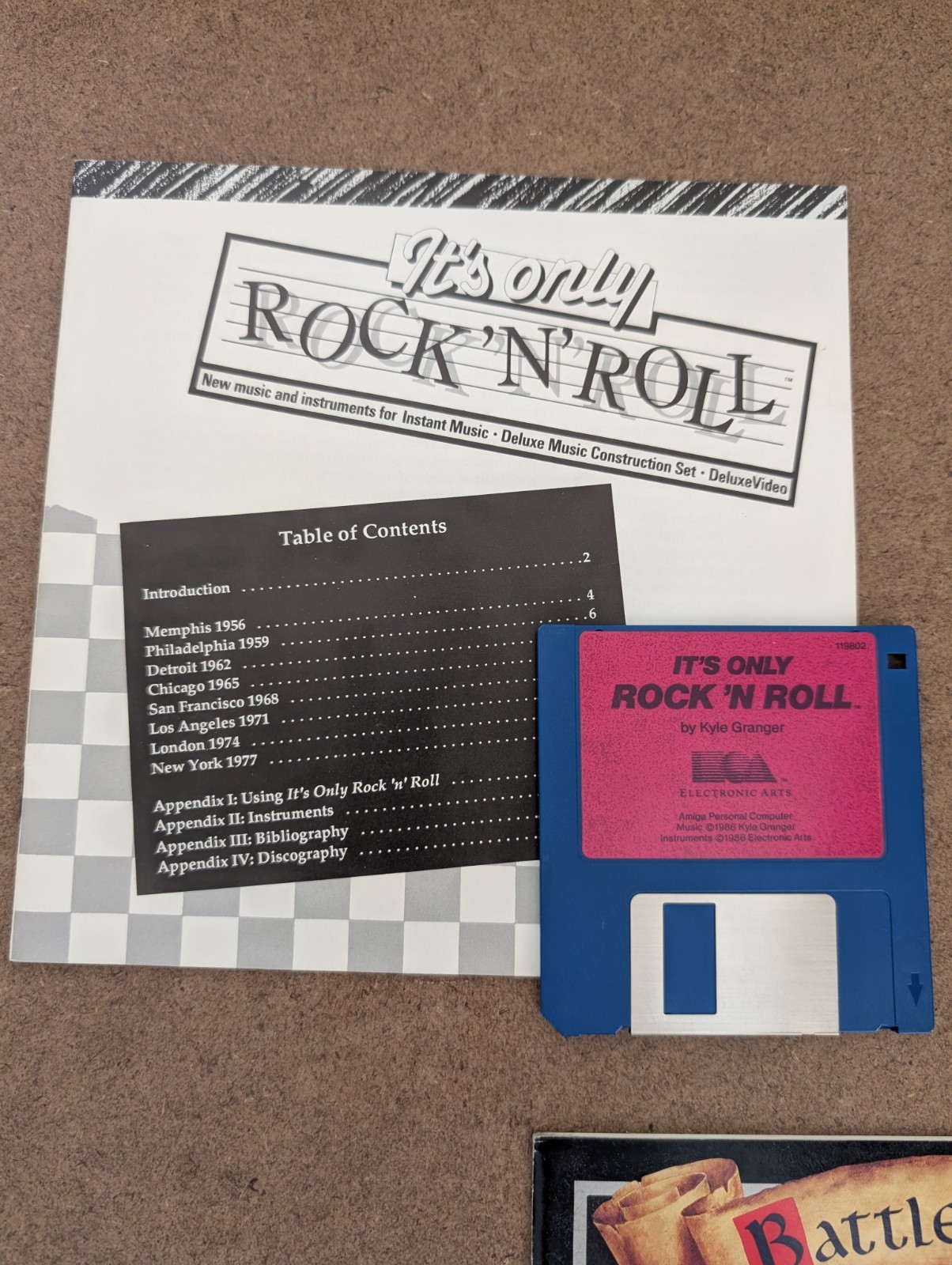 Lot 3 Commodore AMIGA Games – Battle Chess – Only Rock & Roll – Hot & Cool Jazz