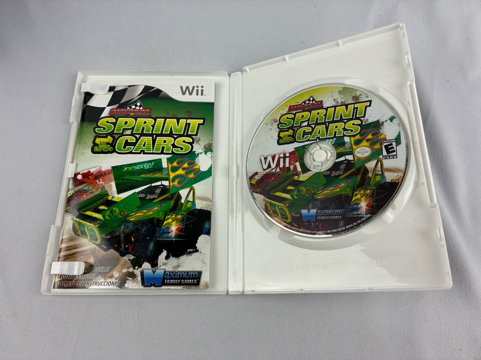 Maximum Racing: Sprint Cars Wii Game-CIB Complete Ships Next Day!!