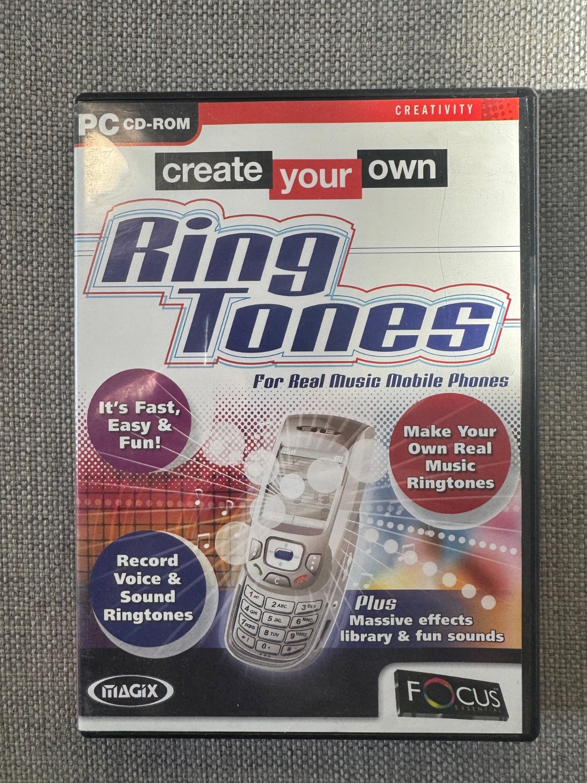 pc Create Your Own Ring Tones REGION FREE PAL PC CD-ROM