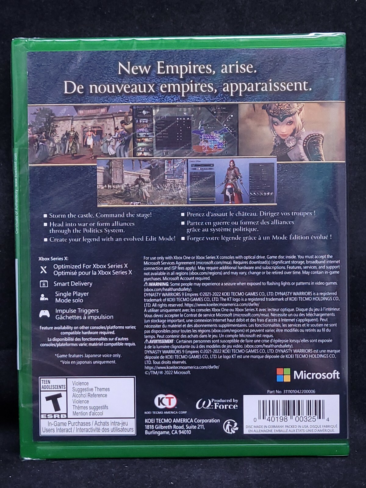 Dynasty Warriors 9 Empires (Xbox Series X) BRAND NEW
