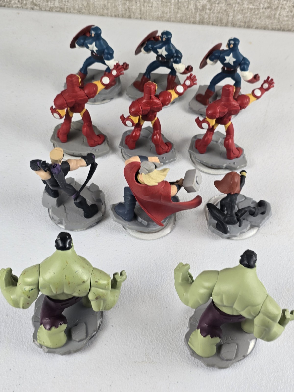 Lot Of 11 Figures Disney Infinity 2.0 Marvel Super Heroes Hulk Thor Iron Man