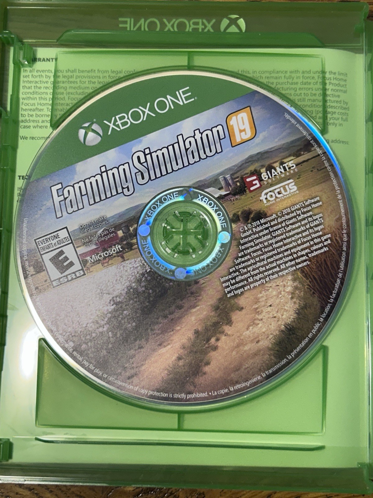 Farming Simulator 19 (Xbox One) CIB Complete – Excellent Condition Adult Owned