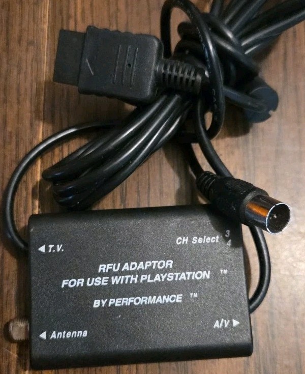 Sony PlayStation 1 RFU Adapter Coaxial Video Cable By Performance