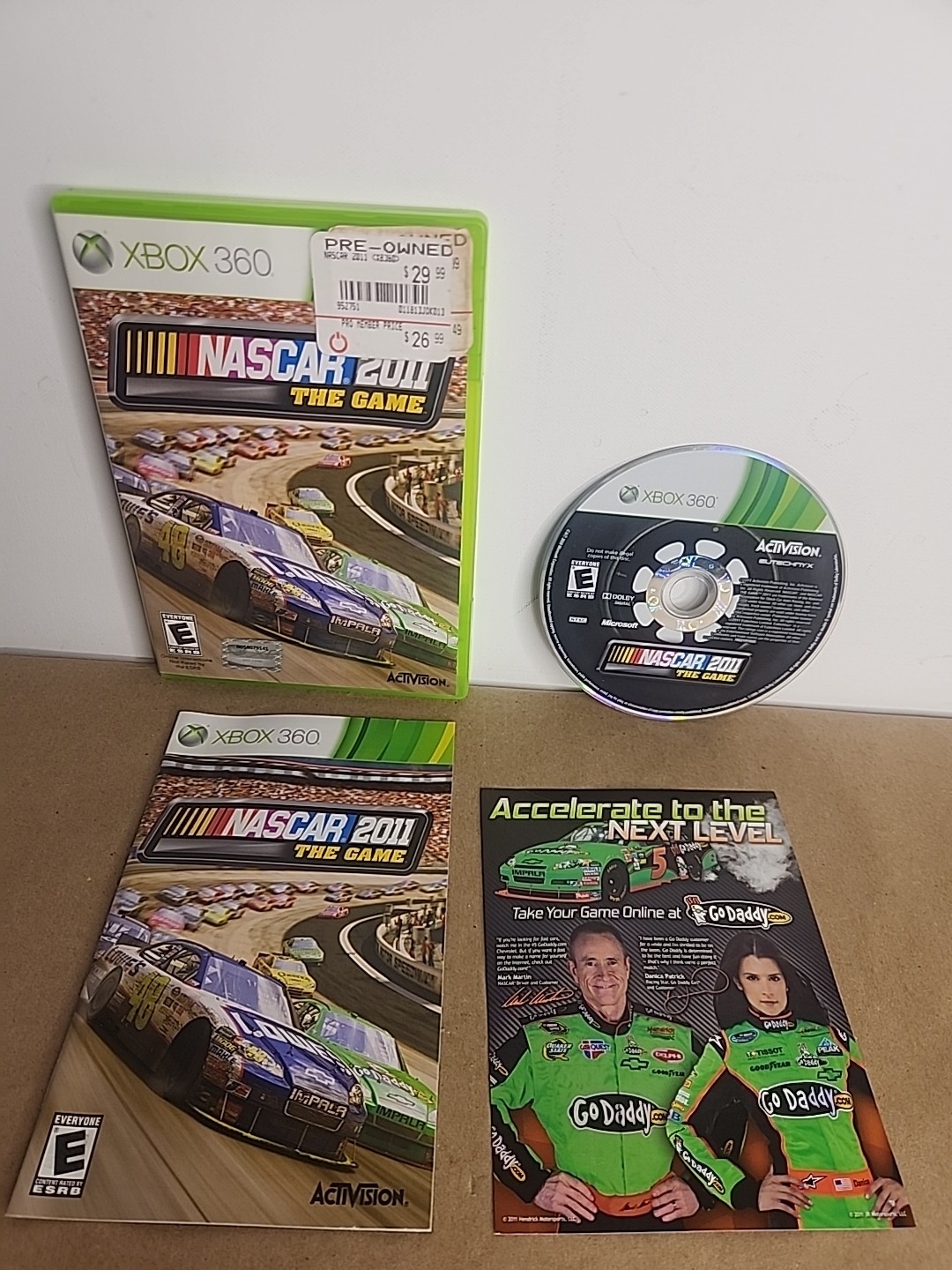 NASCAR The Game 2011 (Microsoft Xbox 360, 2011) Tested Complete