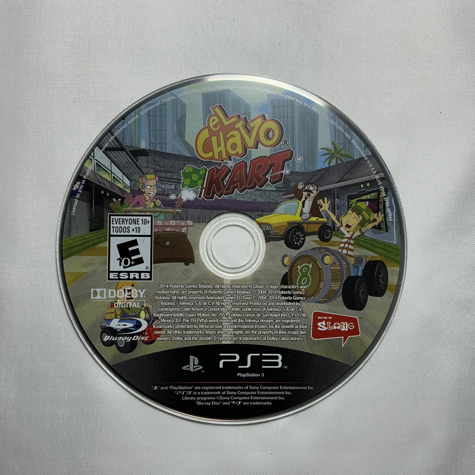 El Chavo Kart (Playstation 3, 2014) No Manual! Tested & Working!