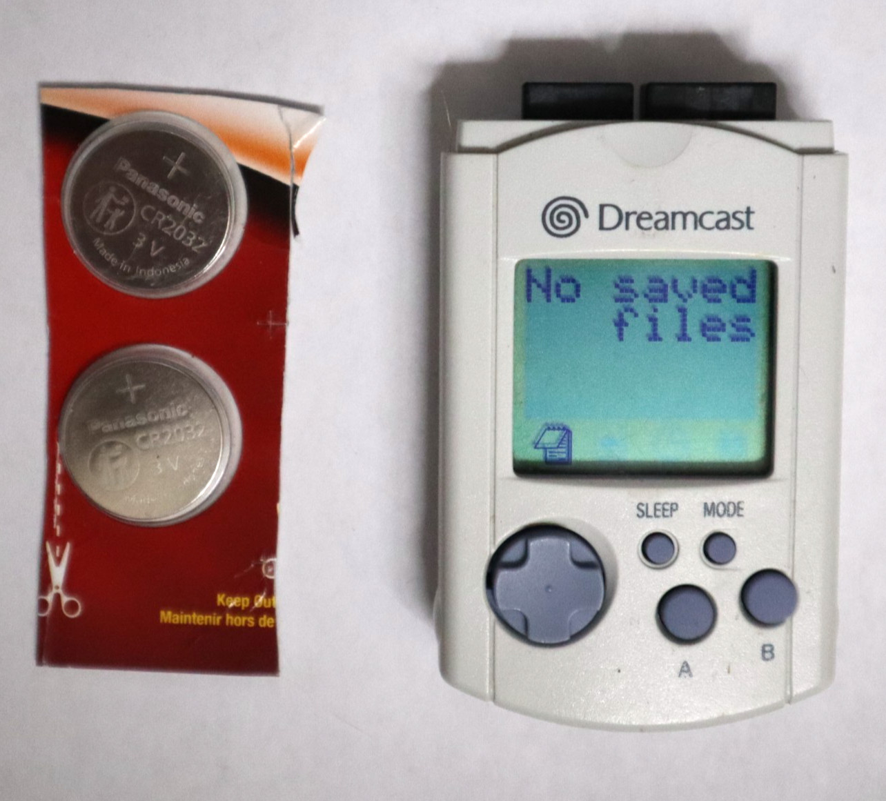 Sega Dreamcast Visual Memory Unit VMU HKT-7000 Card – LIGHT GRAY, TESTED Works