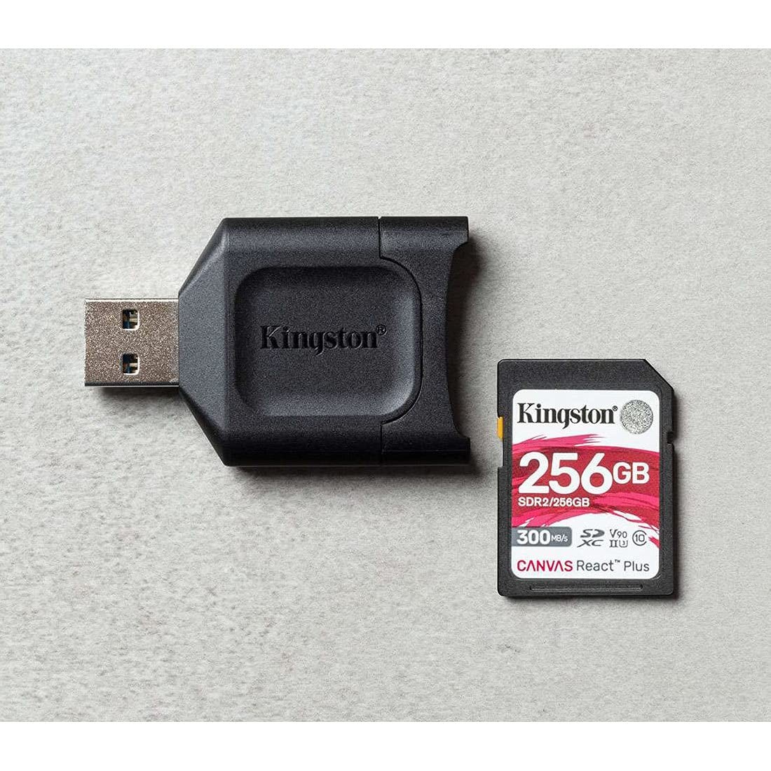 Kingston MobileLite Plus USB 3.2 SDHC/SDXC UHS-II Card Reader Standard, Black