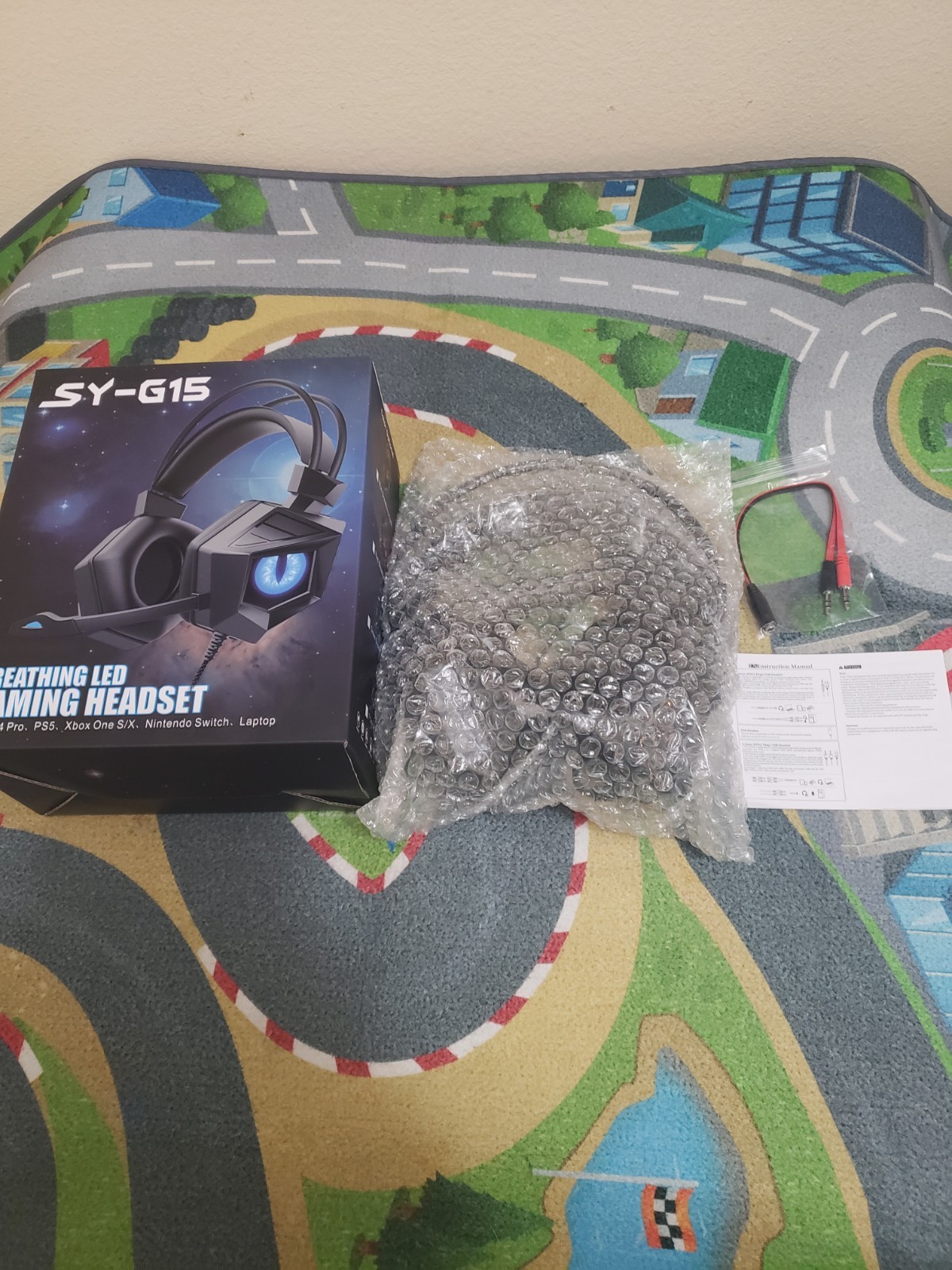Soyto G15 3.5mm Over-Ear RGB Gaming Headset with 7.1 Surround Sound and Mic