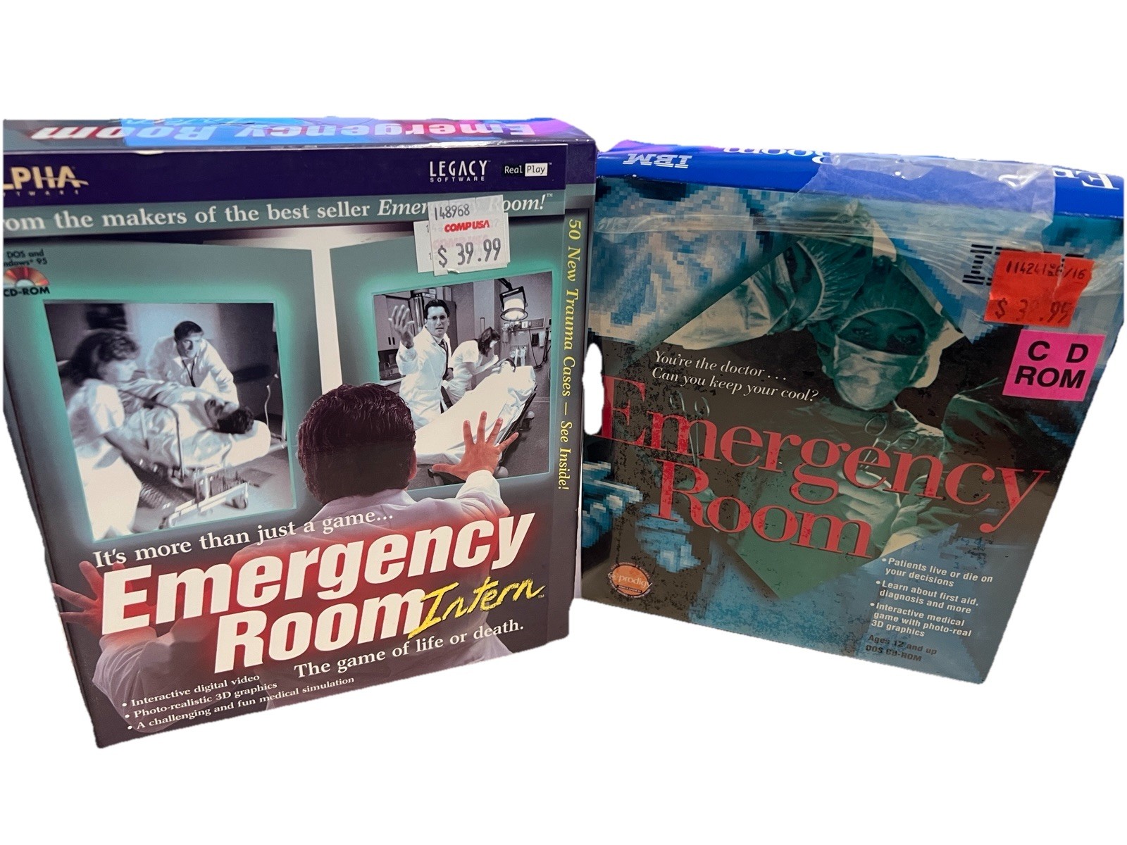 IBM Emergency Room & ER Intern CD‑ROM PC Game Vintage Medical Simulation