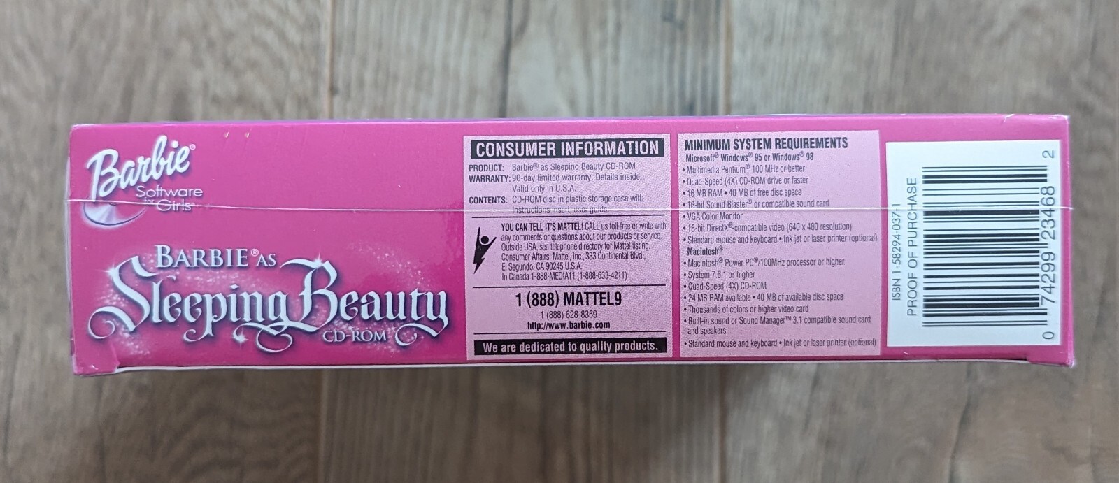 Barbie as Sleeping Beauty Big Box PC Sealed CD-ROM (Windows/Mac, 1999)